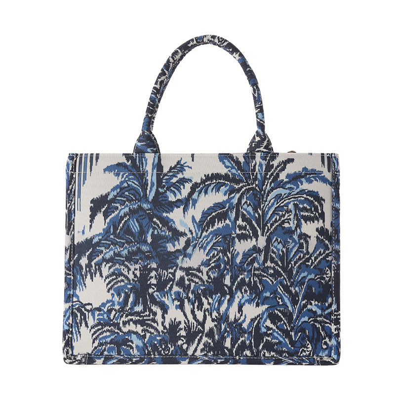 New niche design women's bag creative hand-held canvas bag national style printing all-match large capacity hand-held tote bag