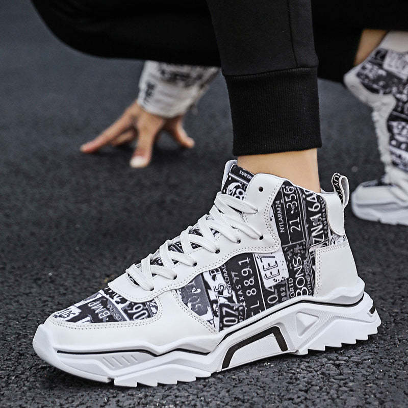 Men's Casual Sports Shoes, Fashionable Leisure Shoes for Outdoor Running, Korean Version Student Board Shoes, Simple Canvas Shoes