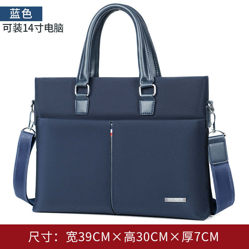 Men's Business Oxford Cloth Handbag Crossbody Bag Computer Briefcase Stylish Bag