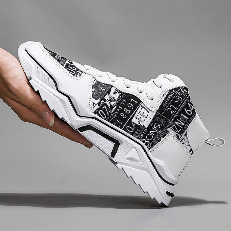 Men's Casual Sports Shoes, Fashionable Leisure Shoes for Outdoor Running, Korean Version Student Board Shoes, Simple Canvas Shoes