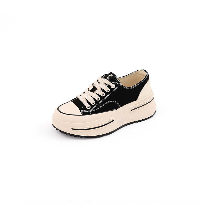 Women's Fashion Sneakers - Breathable Casual Shoes with Increased Height for Spring