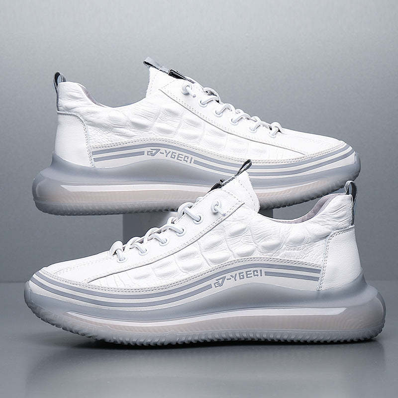 Men's Fashion Sports Shoes with Breathable PU Sole, Low Heel and Round Toe