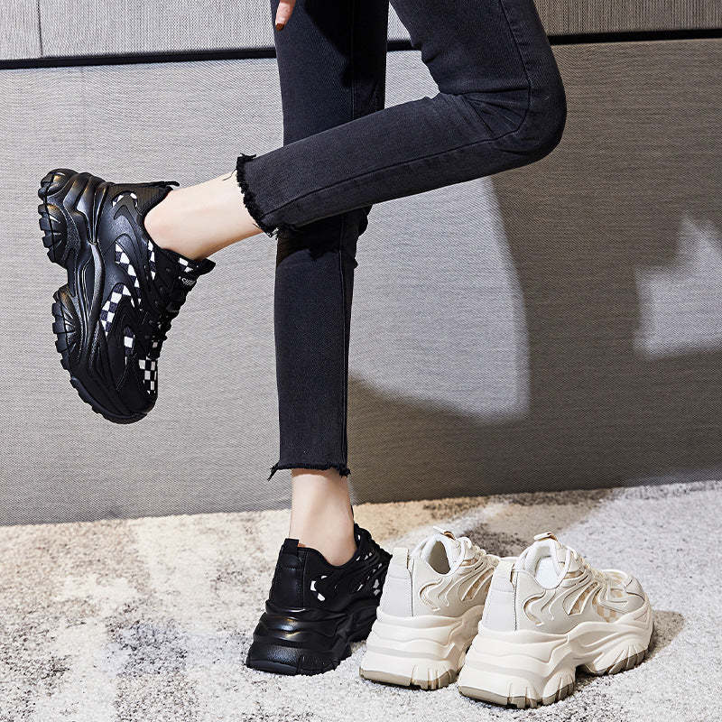 Old Dad Shoes Women Sports Style Breathable Lightweight Slip-on Fashion Sneakers