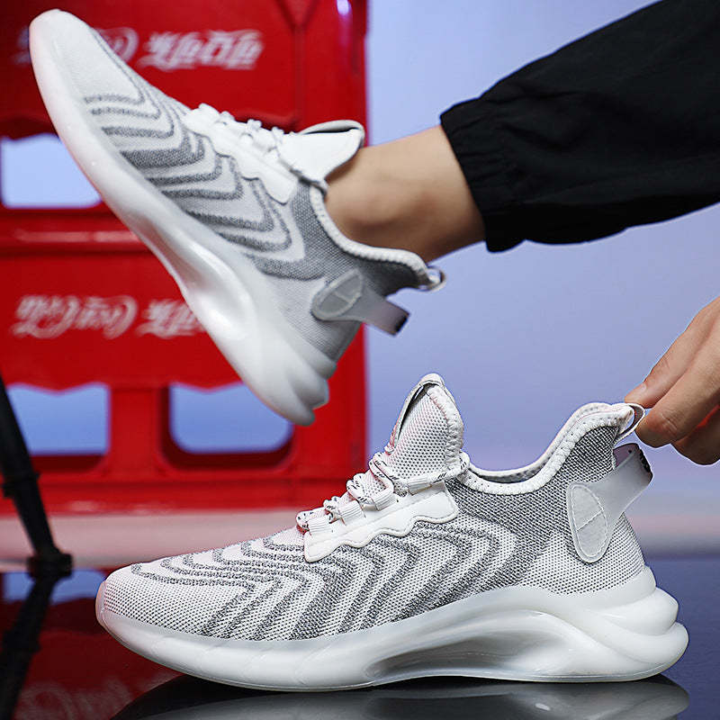 Men's Fashionable Sports Shoes with Breathable, Lightweight, Packable and Anti-glare Night Vision Functionality