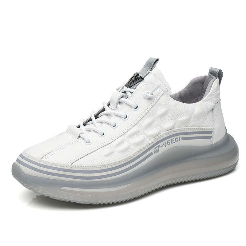 Men's Fashion Sports Shoes with Breathable PU Sole, Low Heel and Round Toe