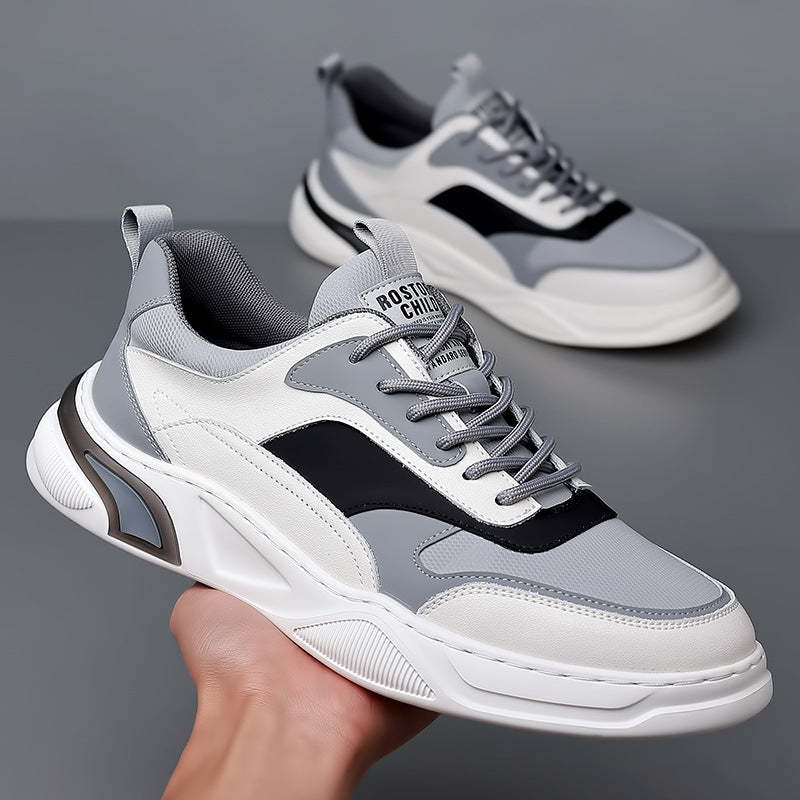 Men's Sports Shoes, Stylish Low-Top Lace-Up Sneakers for Men