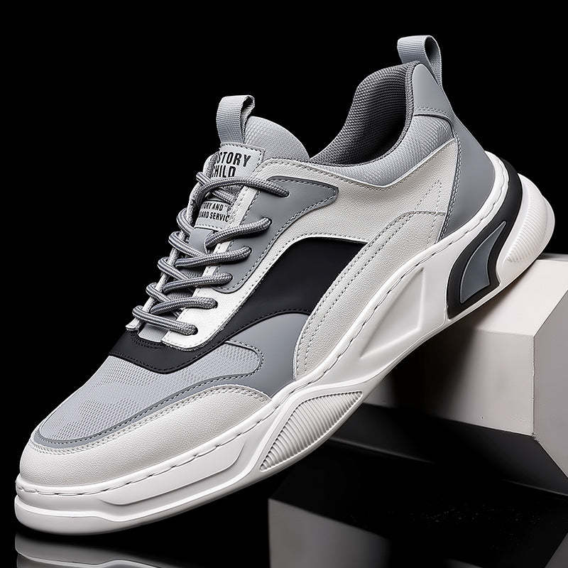 Men's Sports Shoes, Stylish Low-Top Lace-Up Sneakers for Men