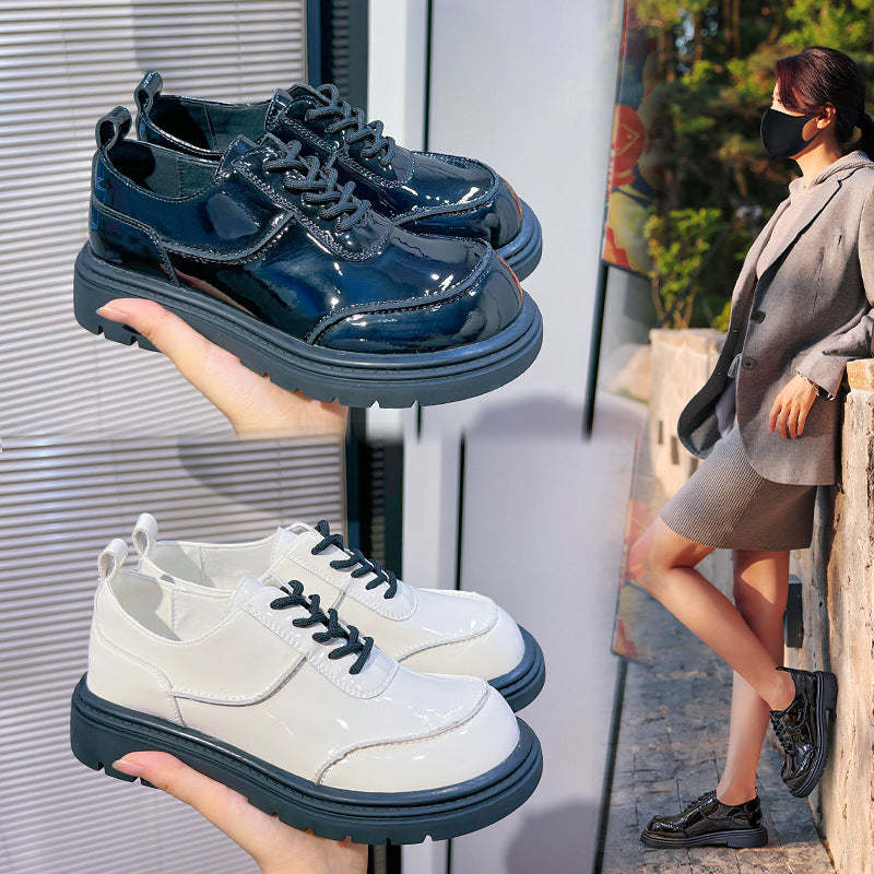 Fashionable Leather Women's Shoes with Winnie the Pooh Design - Autumn/Winter Casual Shoes