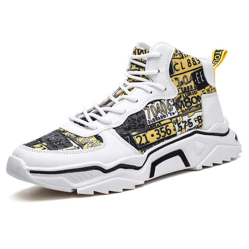 Men's Casual Sports Shoes, Fashionable Leisure Shoes for Outdoor Running, Korean Version Student Board Shoes, Simple Canvas Shoes