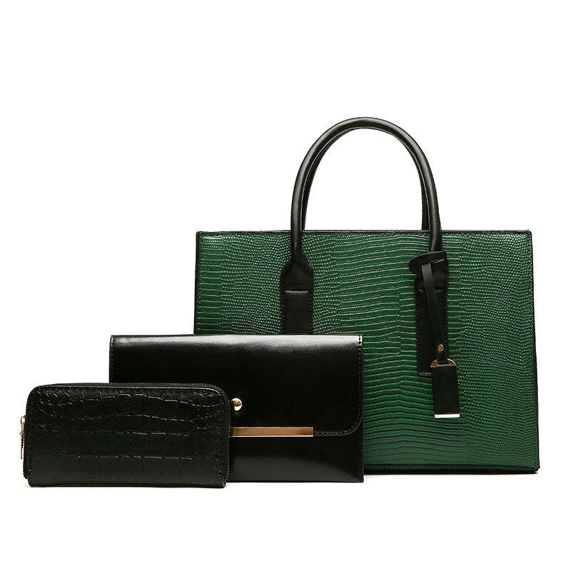 Fashionable Women's City Simple 3-Piece Set Shoulder Bag, Crossbody Bag and Handbag