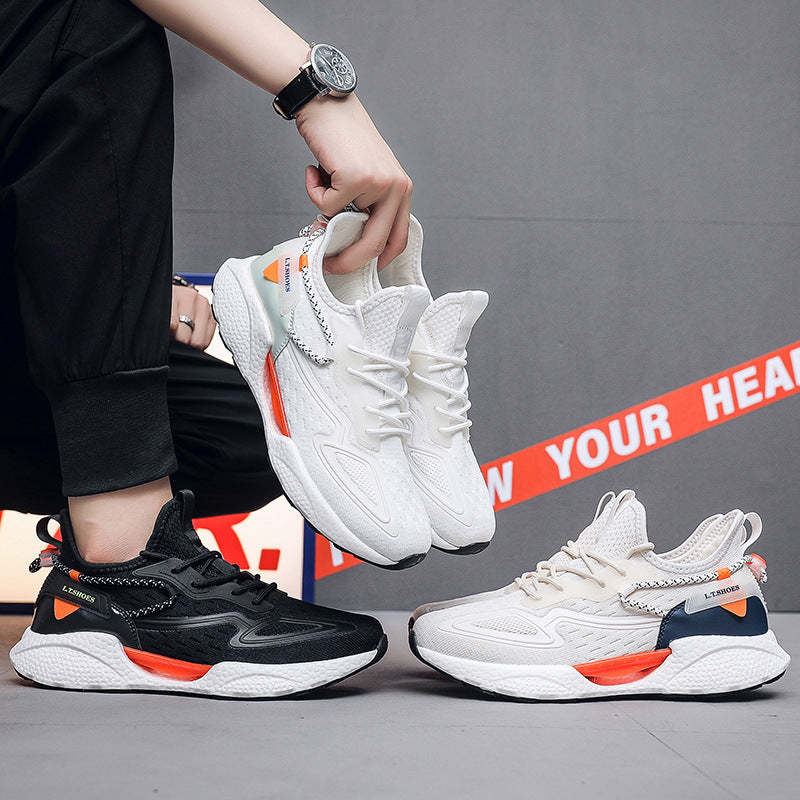 Men's Summer Fashion Breathable Running Shoes Lightweight Sneakers for Sports