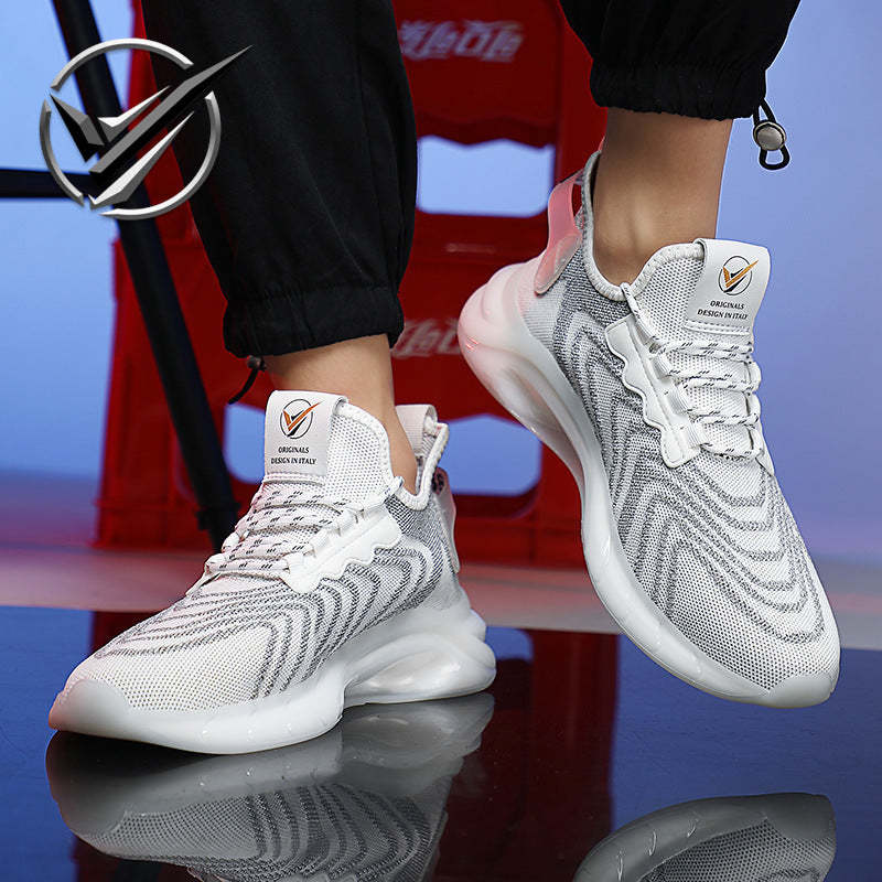 Men's Fashionable Sports Shoes with Breathable, Lightweight, Packable and Anti-glare Night Vision Functionality