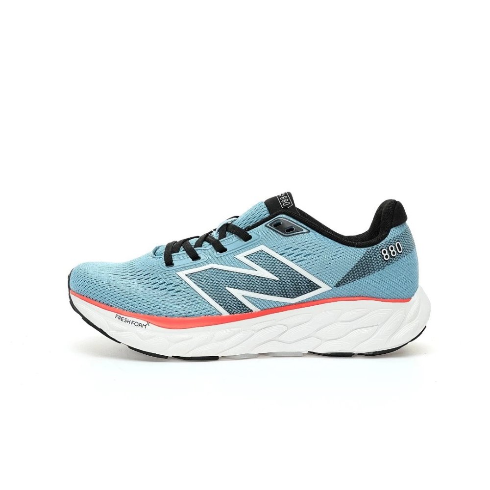 Rush to spot goods ❗ 【 Only selling original shoes 】 Stable support, suitable for running, fully upgraded! NB New Balance Fresh Foam X M880 v14 series ultra lightweight low cut casual sports running shoes with "light gray and hidden blue mesh" M880S13