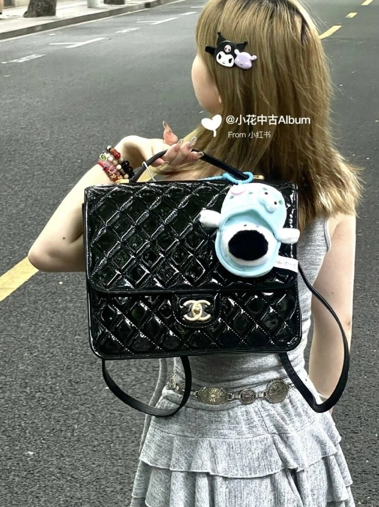 [Purchasing level] Xiaoxiang chane* latest 22k messenger bag, small square bag, horizontal messenger bag, large shoulder chain bag, patent leather bag, caviar bag, woolen bag, tofu bag