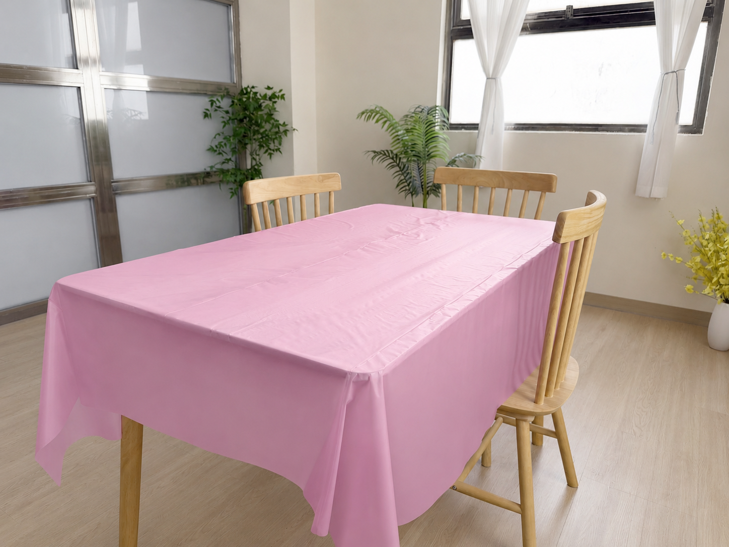 Solid Rectangular Plastic Table Cover,MY SHOP,Solid Rectangular Plastic Table Cover