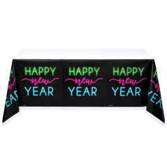 Printed Rectangular Plastic Table Cover,MY SHOP,Printed Rectangular Plastic Table Cover
