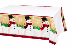 Printed Rectangular Plastic Table Cover,MY SHOP,Printed Rectangular Plastic Table Cover