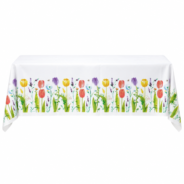 Printed Rectangular Plastic Table Cover,MY SHOP,Printed Rectangular Plastic Table Cover