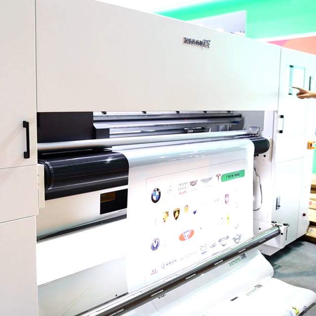 XJ180 1.8m UV roll to roll printer with 6 i3200/G6 heads