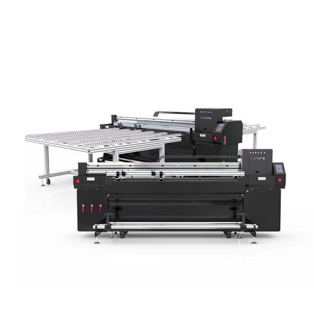 X180 1.8m Hybrid UV Printer with 4 Rioch G5/G6 heads