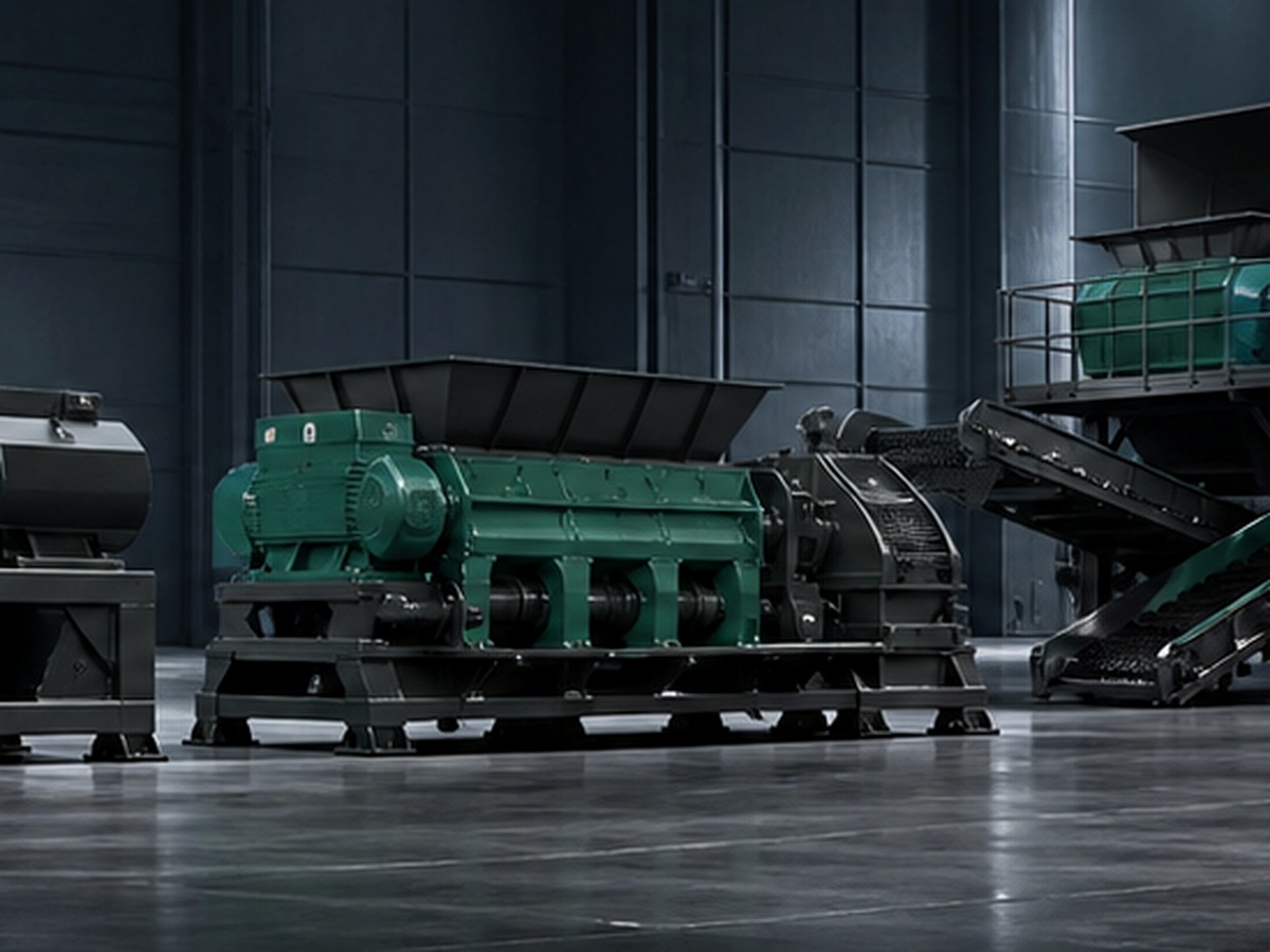 Four shaft shredder