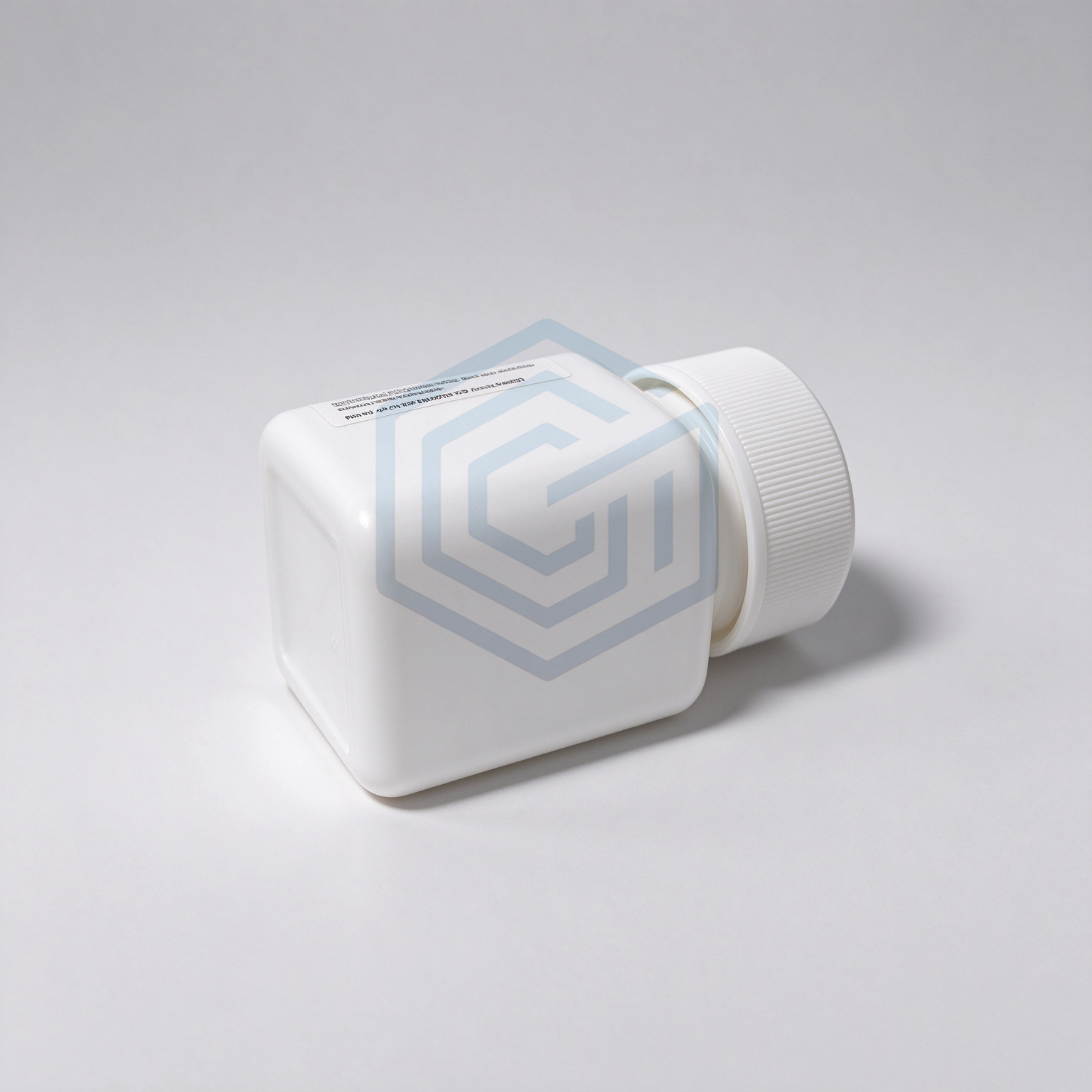 In Stock Peachtree Memorial Empty White Color HDPE Square Plastic Bottles with OXYContin Labels and CRC Lid