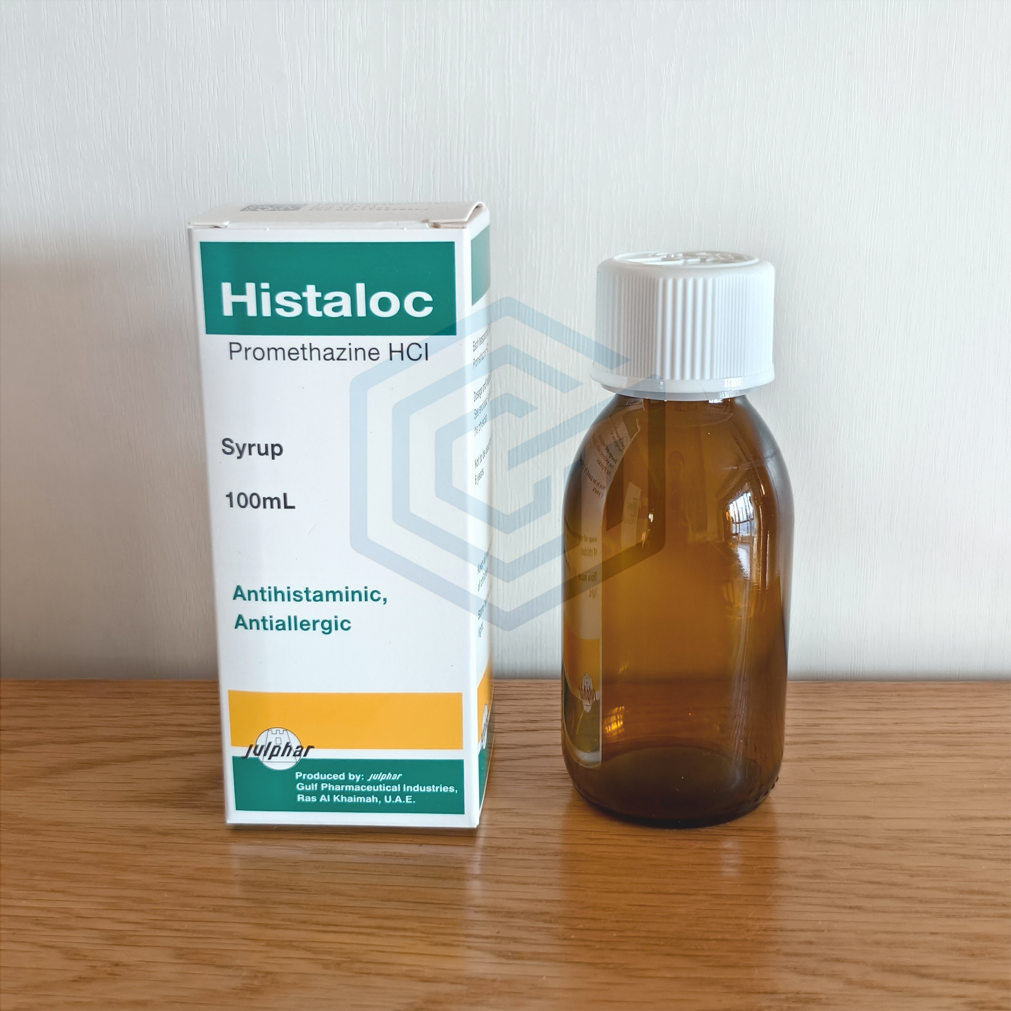 100ml Empty Histaloc Promethazine Hci Glass Bottle With Label ,Box,Specification