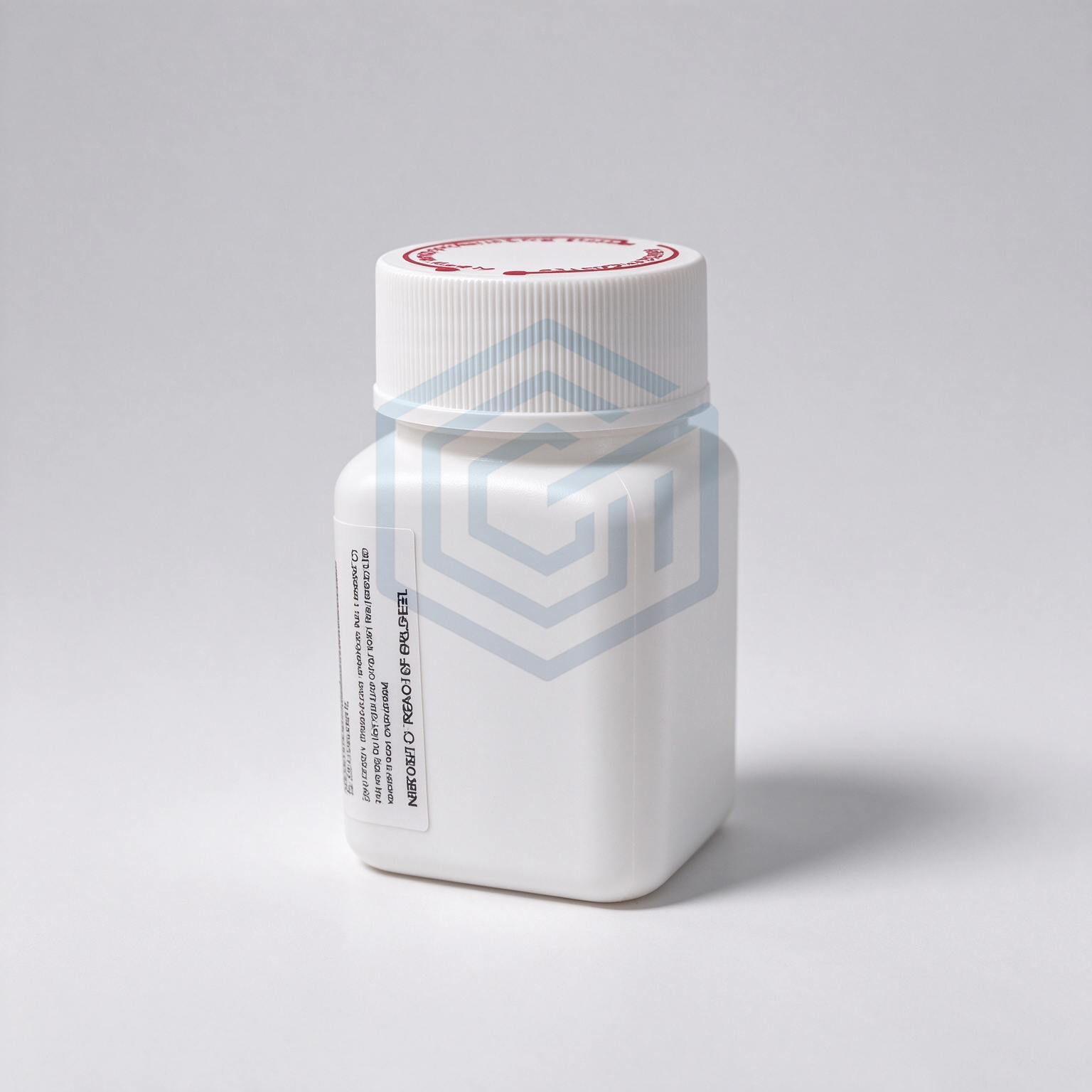 In Stock Purdue Pharma Empty White Color HDPE Square Plastic Bottles with OXYContin Labels and Red CRC Lid