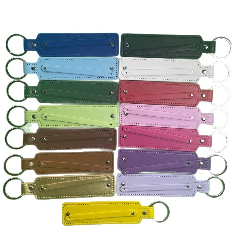 Wholesale Faux Leather Keychain Charms, DIY Bag Pendant Key Ring Jewelry