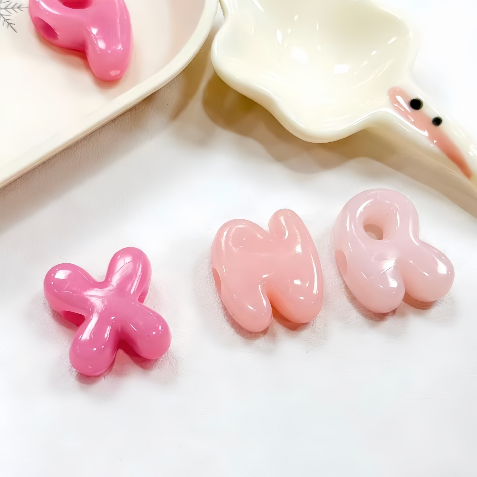 Dopamine Series Large Hole Mixed Acrylic Alphabet Beads DIY Accessories for Keychain Phone Chain Making