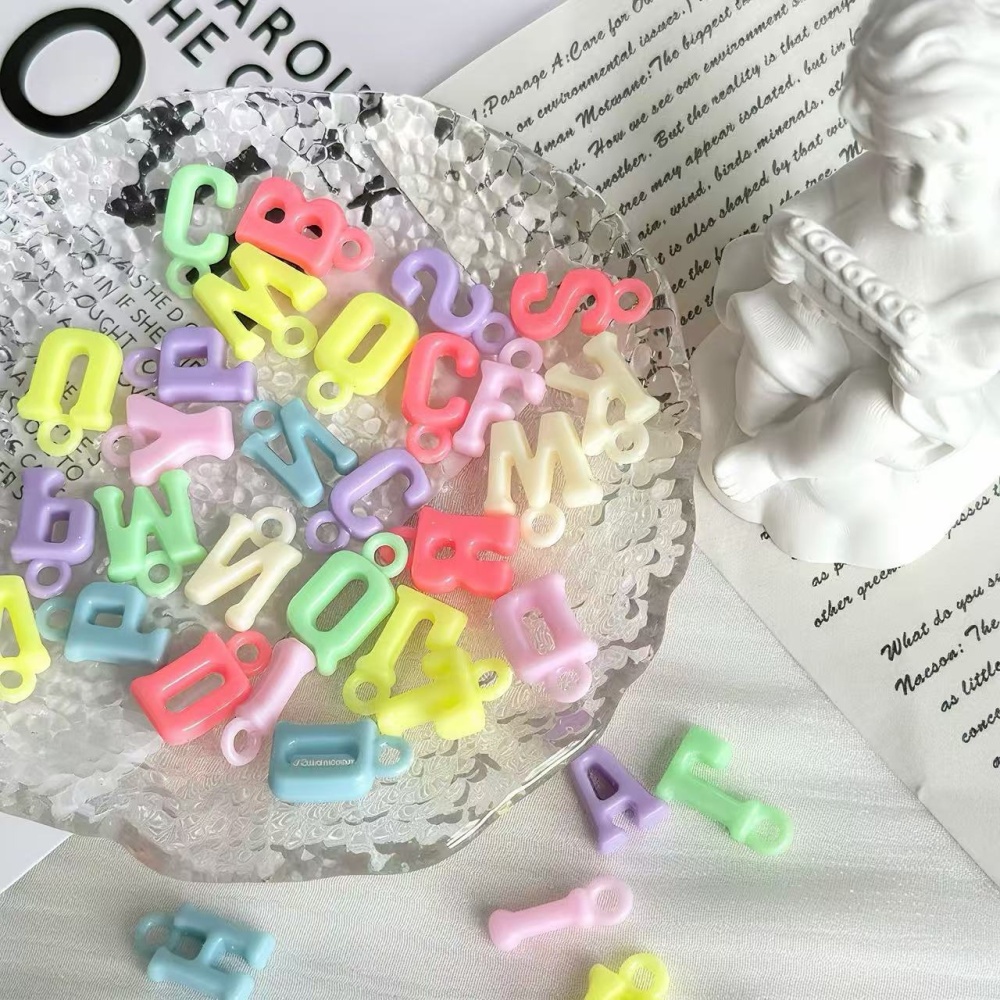 Mixed Macaron Color Loose Beads Alphabet Beads Kawaii Dopamine DIY Jewelry Making