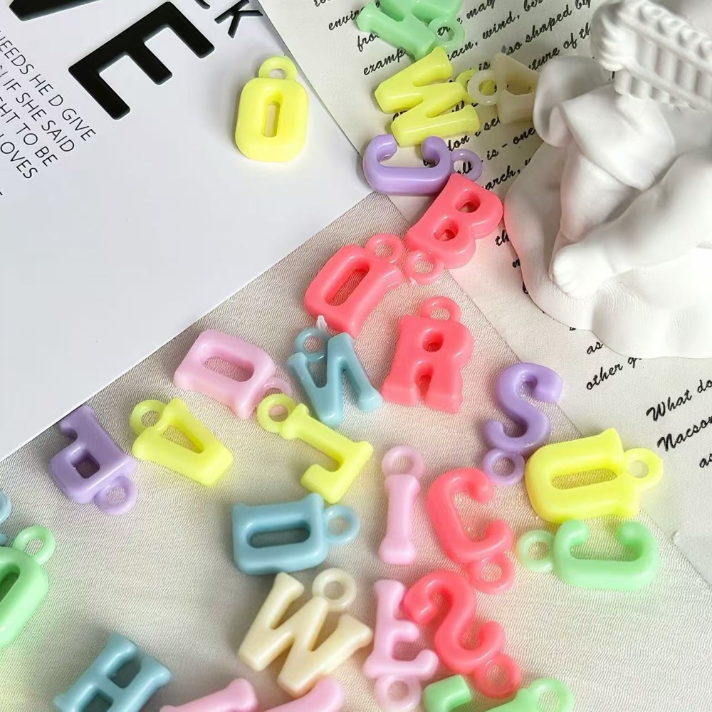 Mixed Macaron Color Loose Beads Alphabet Beads Kawaii Dopamine DIY Jewelry Making