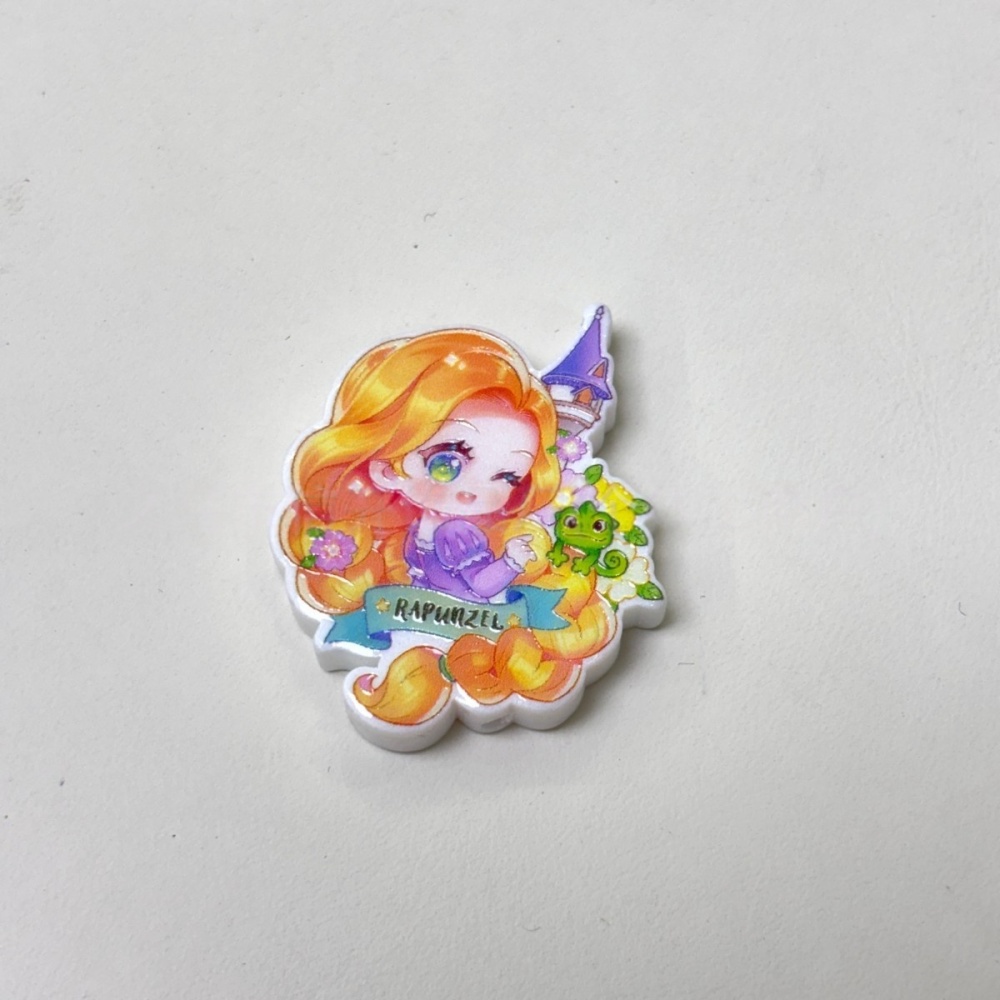 Through Hole Q Version Princess Cartoon Beads, DIY Beads for Bead Pen, Phone Lanyard & Bag Chain