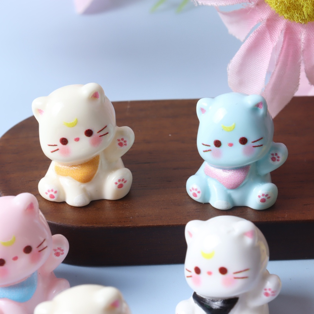 Cute Lying Down Animal Figurines, perfect DIY decorations for car interior and desktop ornaments.