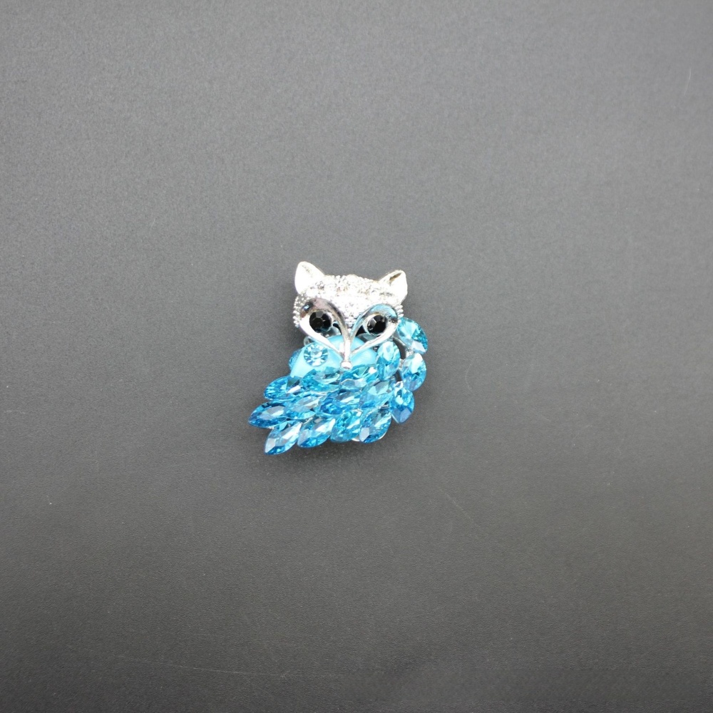 Sparkling Crystal Fox Straight Hole Beads, Handmade Alloy Jewelry Accessories for Beadable Pens