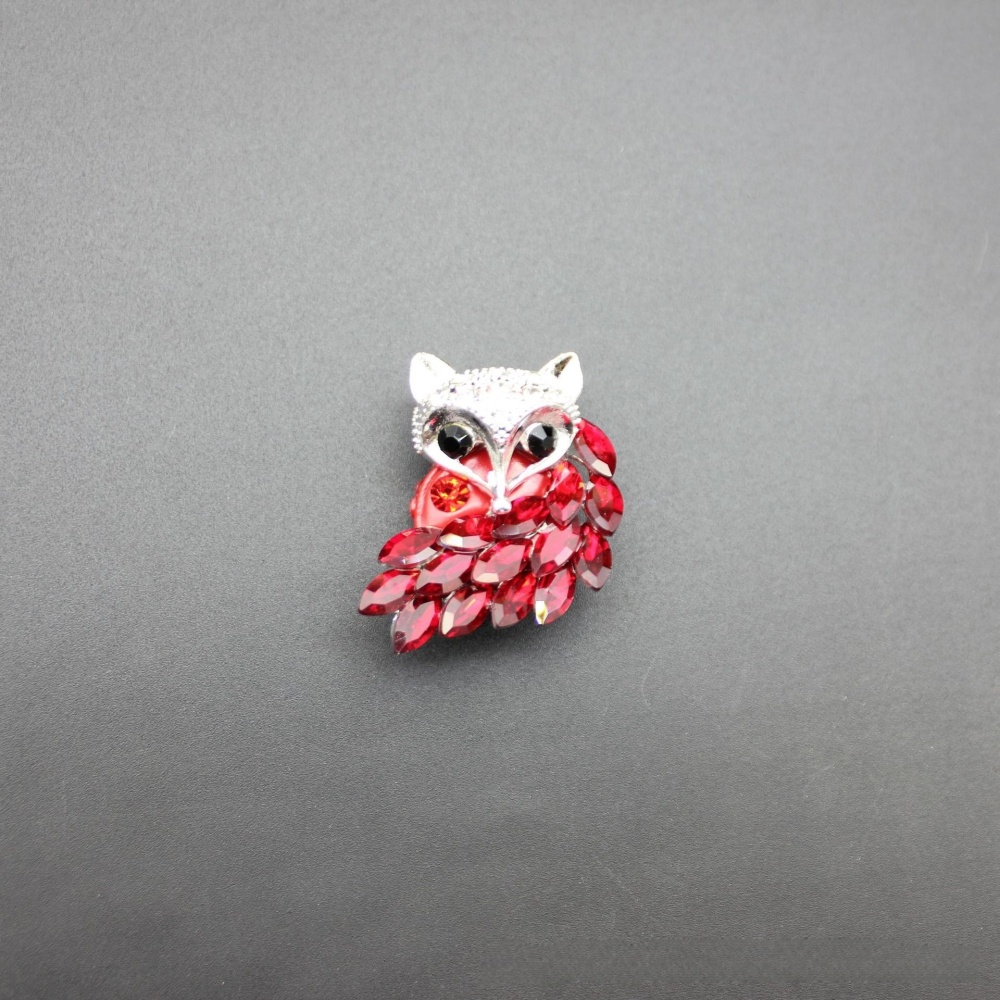 Sparkling Crystal Fox Straight Hole Beads, Handmade Alloy Jewelry Accessories for Beadable Pens