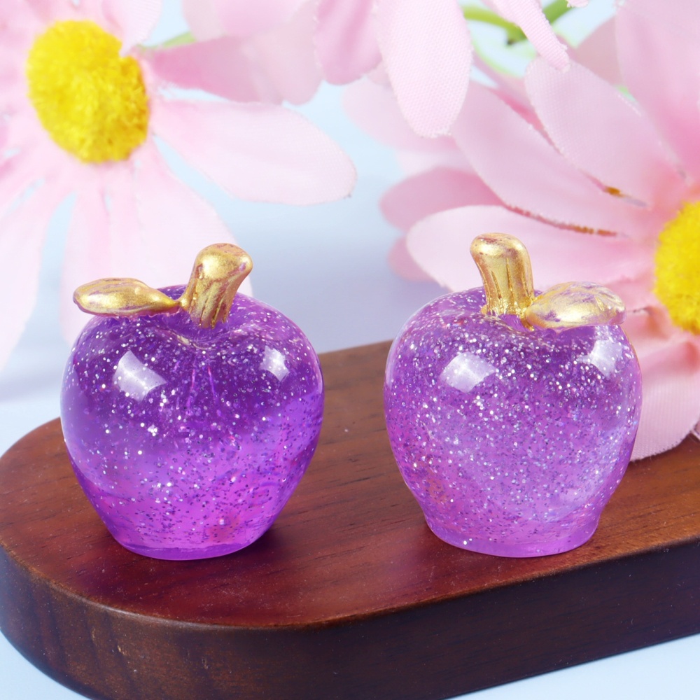 Clear Stereo Realistic Fruit Resin Crafts Multi-purpose Vehicle Tabletop Decoration