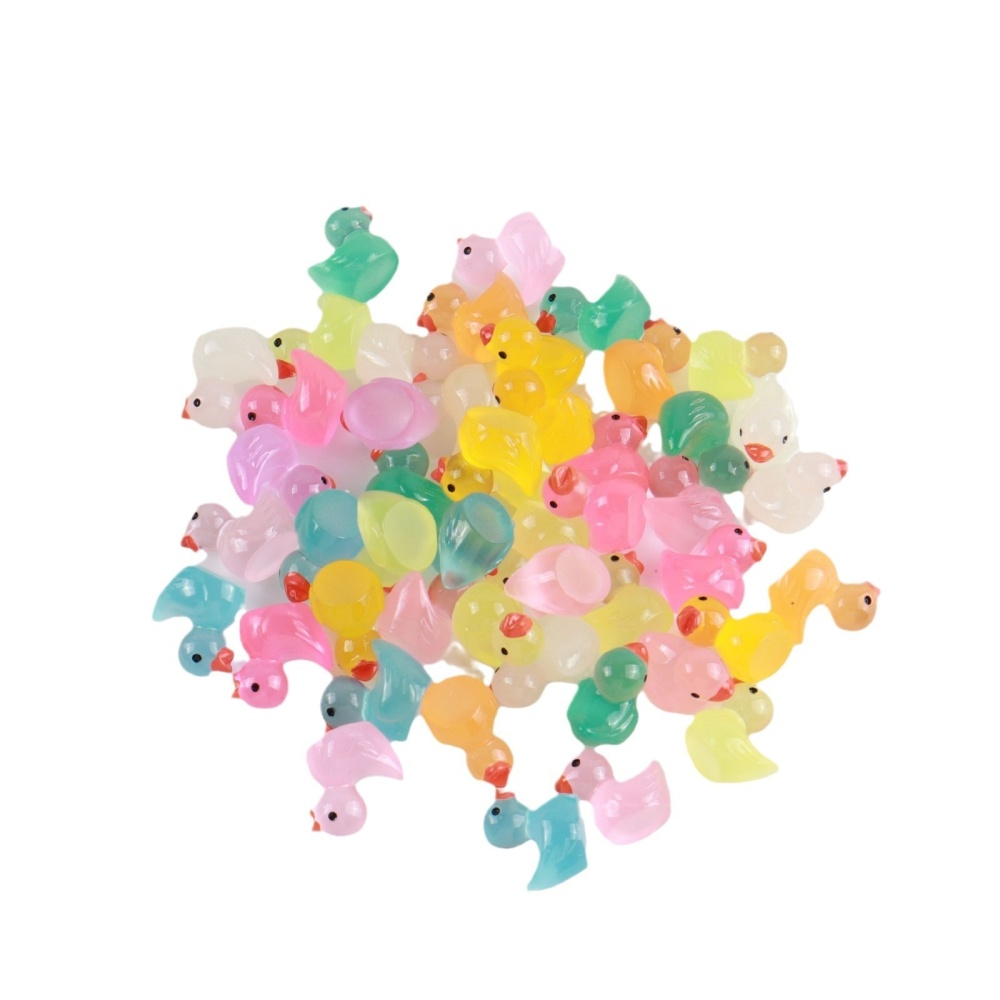 Luminous Little Yellow Duck Car Ornament Handmade DIY Craft Material Spot Goods