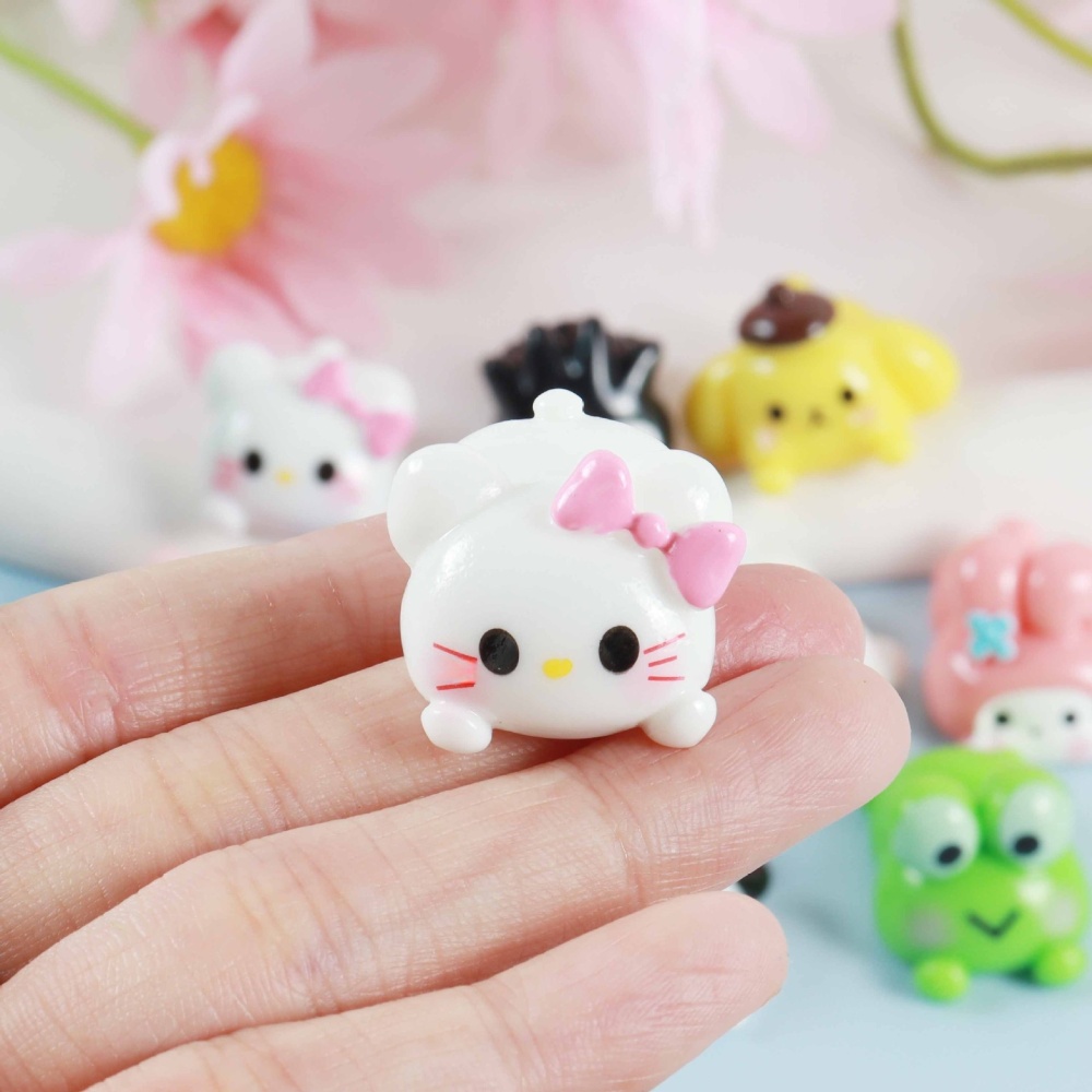 Lovely Prone Animal Figurines Handmade Accessories Auto Desk Micro Scene Decoration