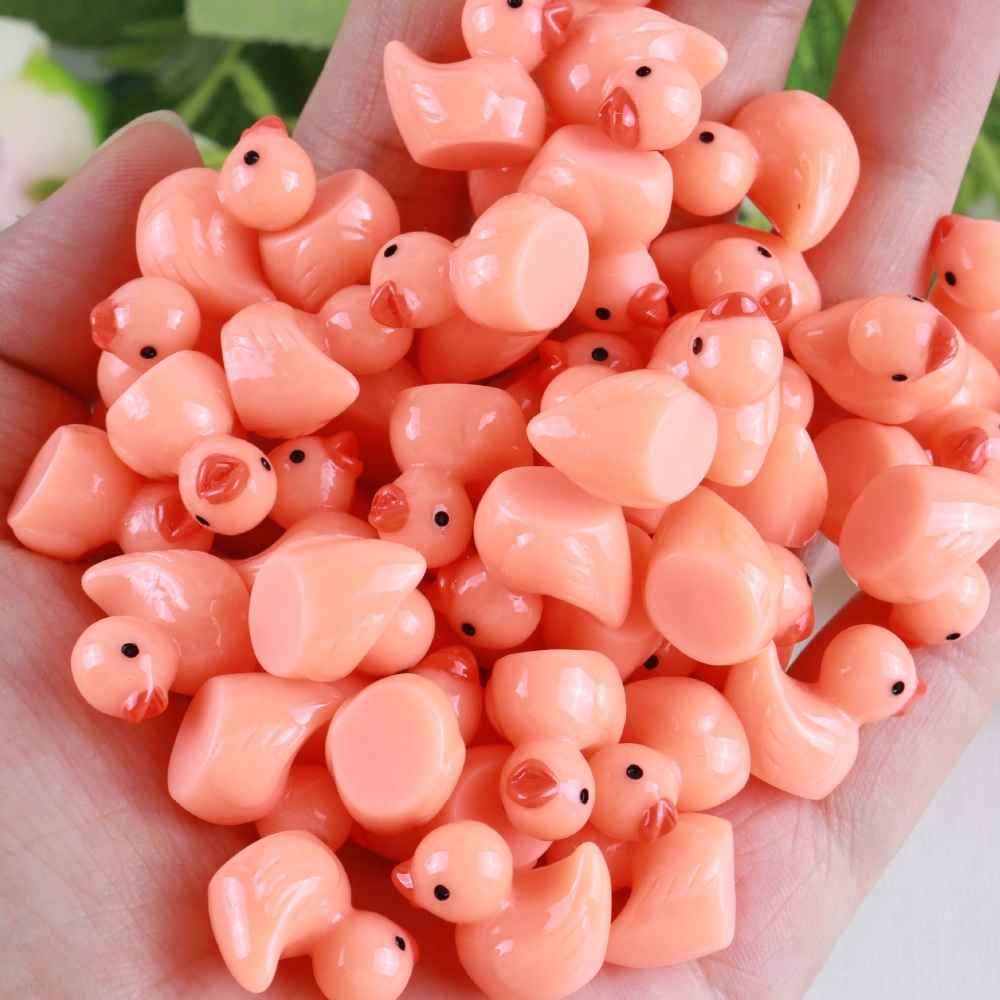 Macaron Color DIY Jewelry Resin Accessories Mini Landscape Ornament Colorful Duck Charms