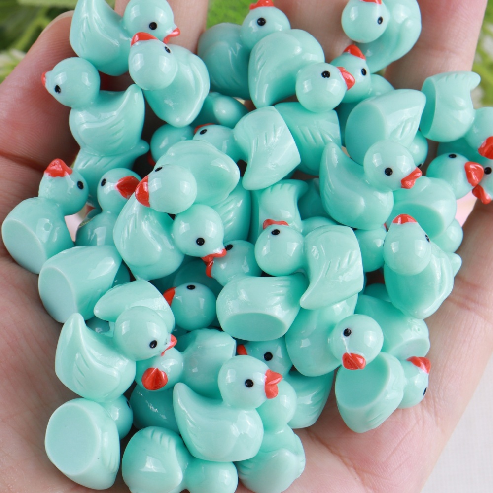 Macaron Color DIY Jewelry Resin Accessories Mini Landscape Ornament Colorful Duck Charms