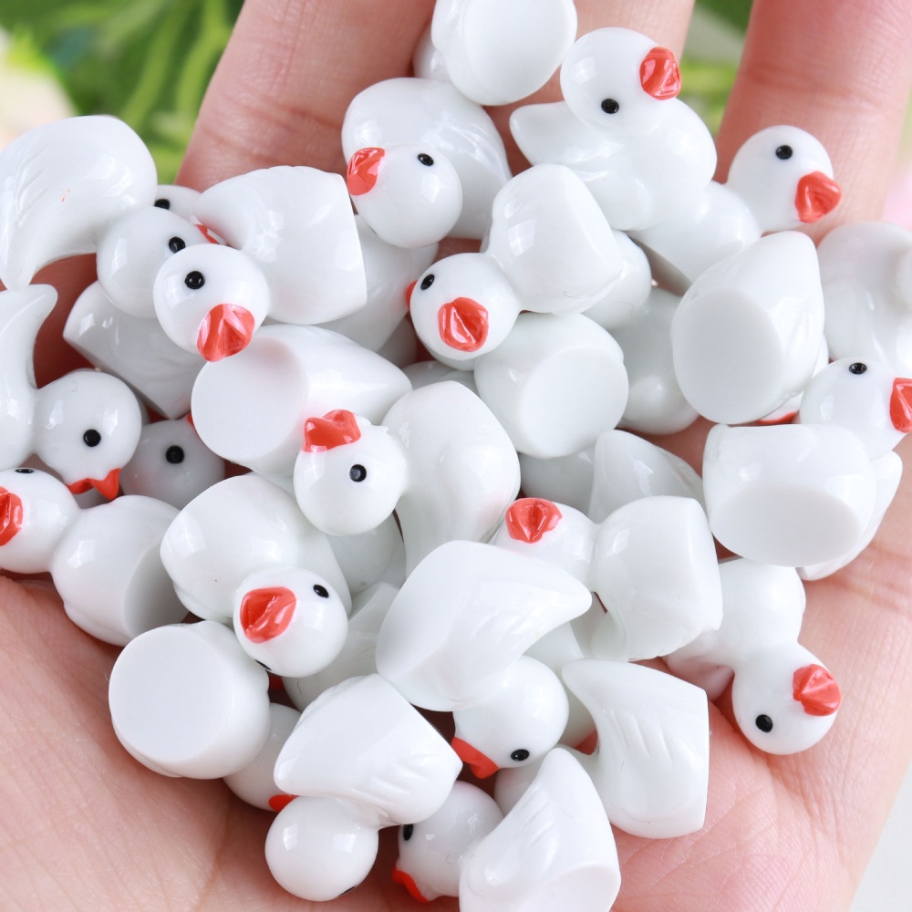 Macaron Color DIY Jewelry Resin Accessories Mini Landscape Ornament Colorful Duck Charms