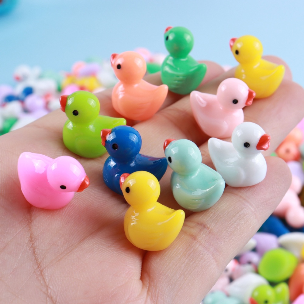 Macaron Color DIY Jewelry Resin Accessories Mini Landscape Ornament Colorful Duck Charms