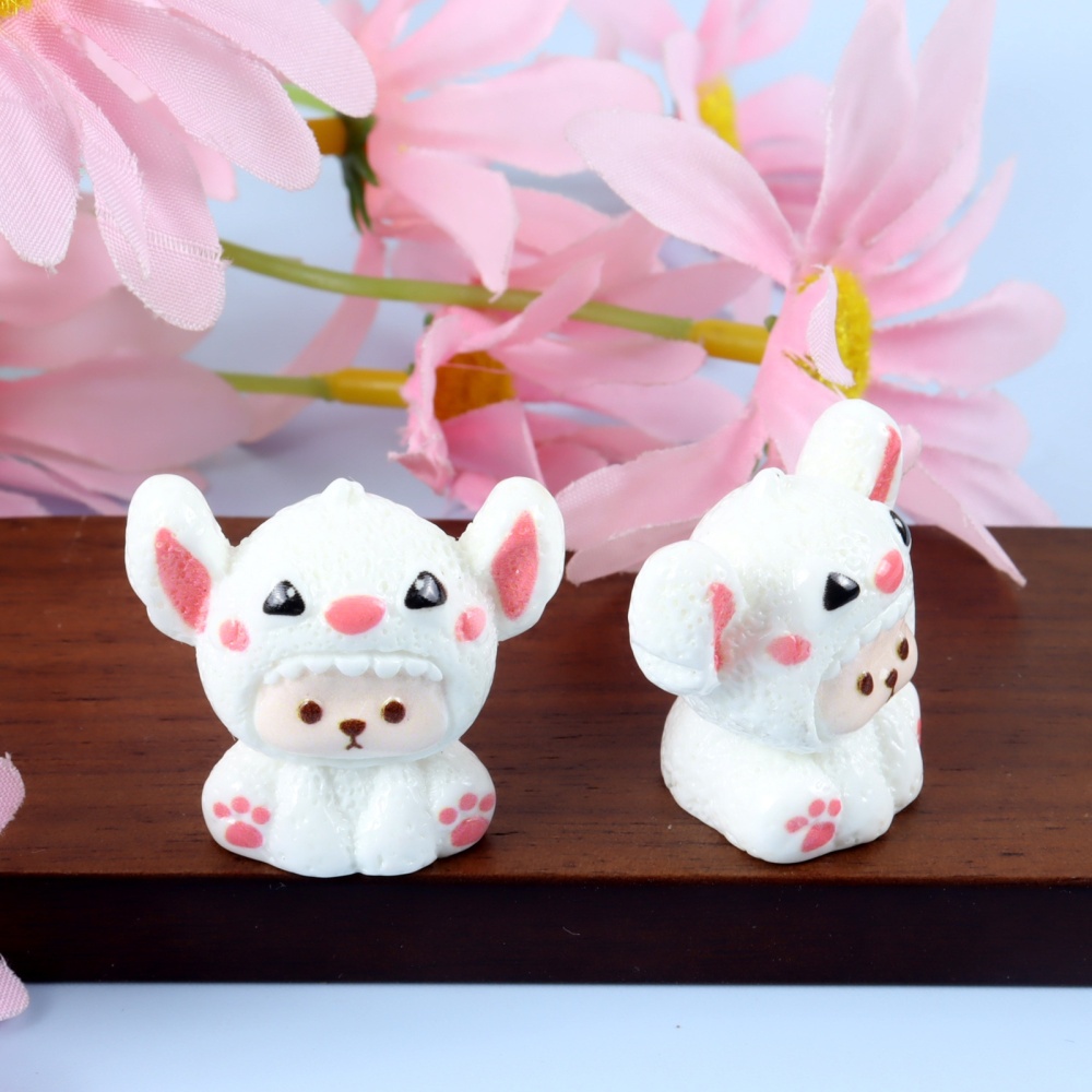 Stereo Puppy Resin Charms Handcraft Parts Auto Decor Key Pendant DIY Materials