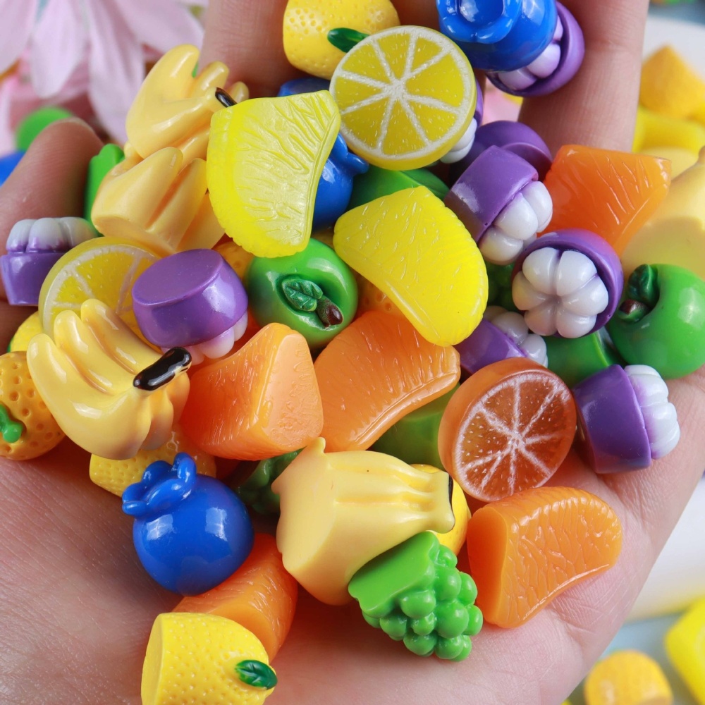 Bulk Realistic Tiny Fruit Figurines Auto Home Tabletop Craft Decor