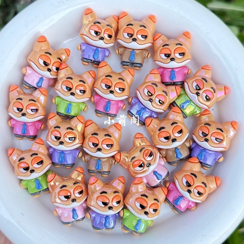 Soft Silicone Fox Beads, Versatile Charms for Phone Chains, Keychains and Handmade Crafts