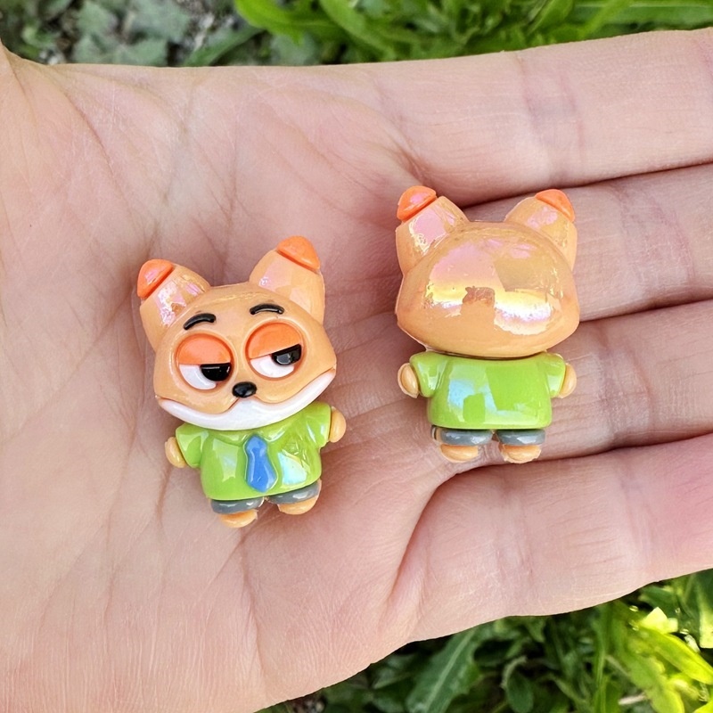 Soft Silicone Fox Beads, Versatile Charms for Phone Chains, Keychains and Handmade Crafts