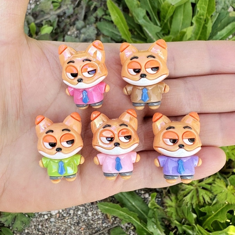 Soft Silicone Fox Beads, Versatile Charms for Phone Chains, Keychains and Handmade Crafts
