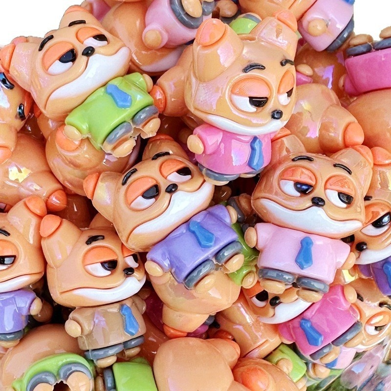 Soft Silicone Fox Beads, Versatile Charms for Phone Chains, Keychains and Handmade Crafts