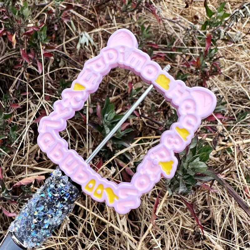 Decorative Frame Shaped Loose Beads for Car Pendants, Bracelets, Phone Chains and Bead Pens